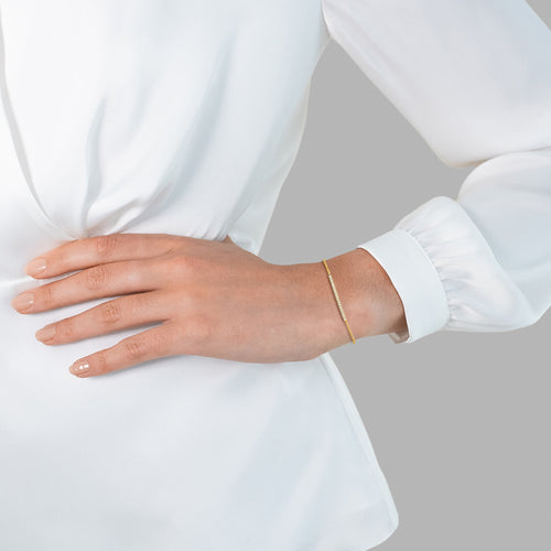 Armband gold mit Zirkonia