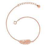 Feder Armband roségold