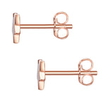 Ohrstecker roségold Stern mini