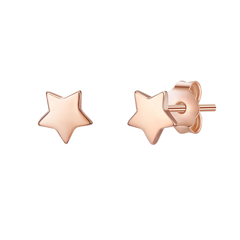 Ohrstecker roségold Stern mini