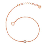 Armband roségold Topas