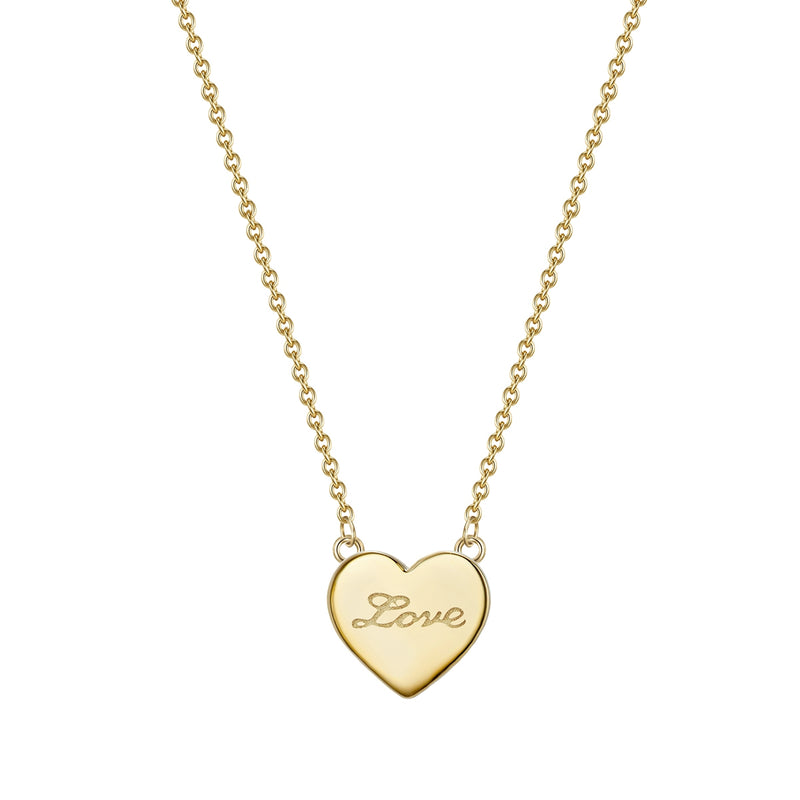 Kette LOVE gelbgold