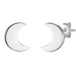 Ohrstecker silber Mond