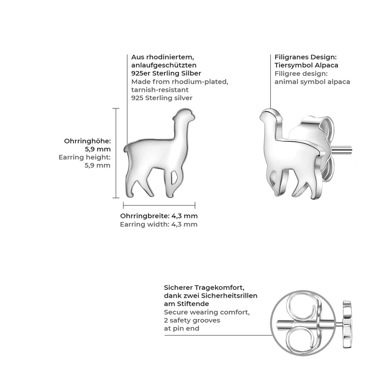 Ohrstecker silber Alpaka