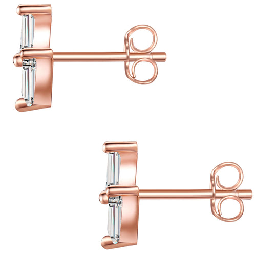 Ohrstecker roségold Zirkonia