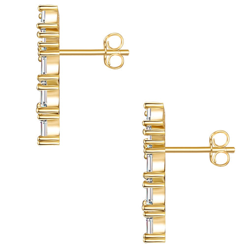 Ohrstecker gold mit Zirkonia