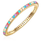 Ring Zirkonia multicolor