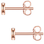 Ohrstecker roségold Kreis