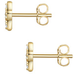 Ohrstecker gold Stern Zirkonia