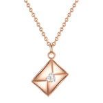 Kette UMSCHLAG mit Zirkonia roségold