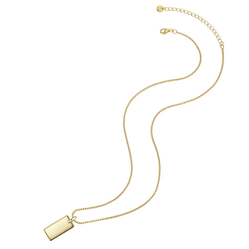 Kette DOG-TAG gelbgold