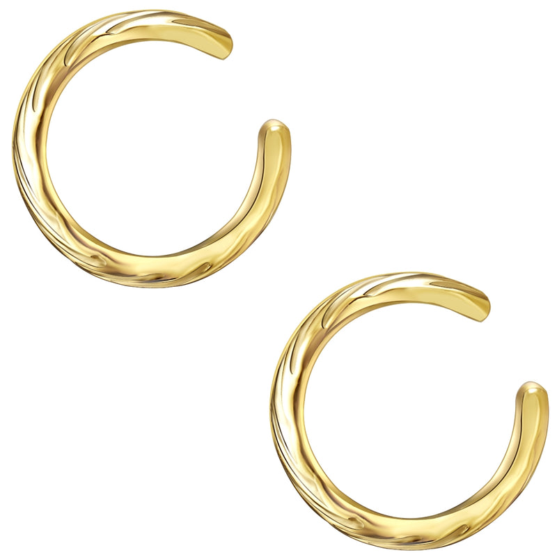 Earcuff gold strukturiert