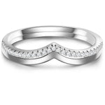 2er Ring Set silber Zirkonia