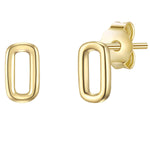 Ohrstecker gold Geo-Look