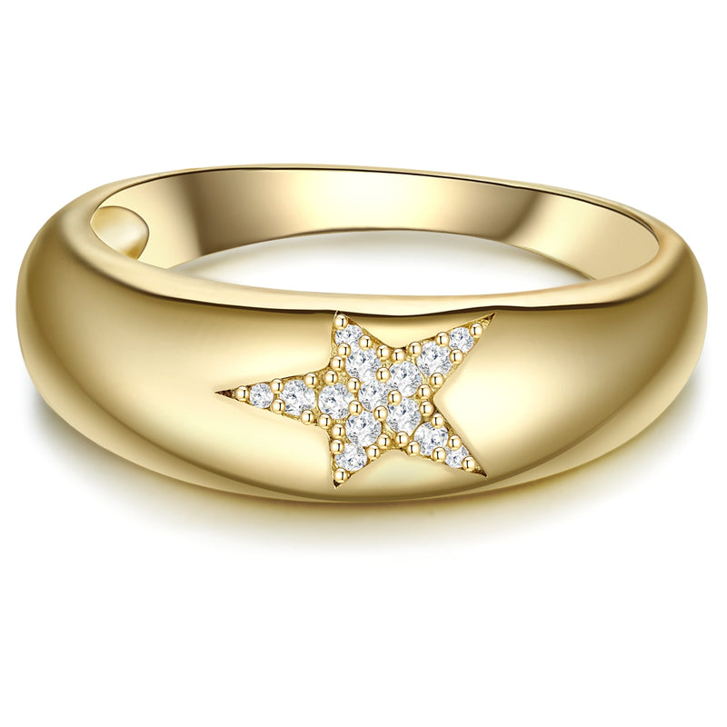 Ring gold mit Stern