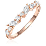 Ring roségold mit Zirkonia-Steinen