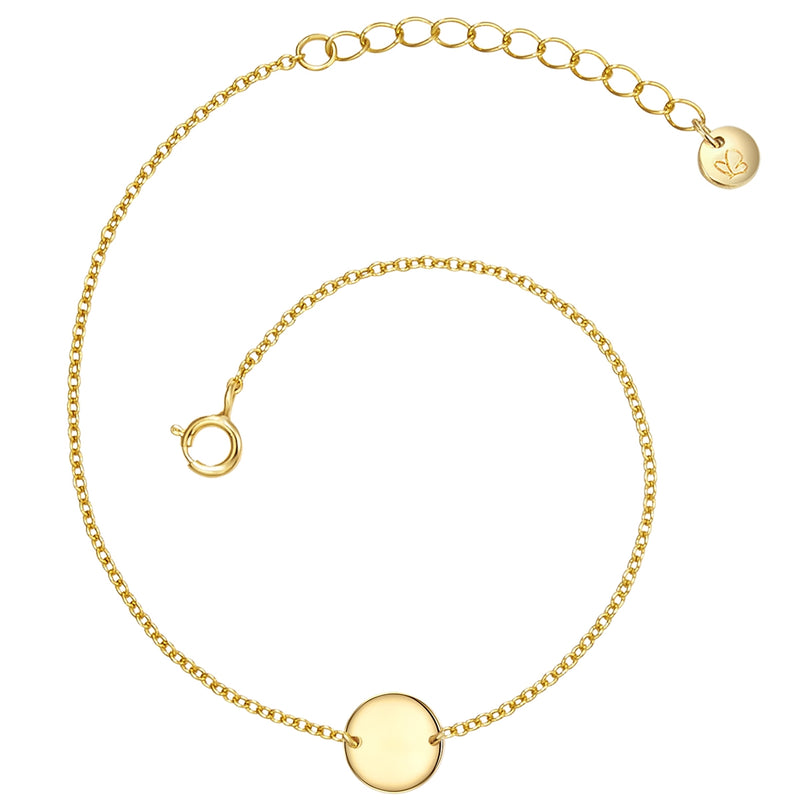 Armband gold mit Plättchen