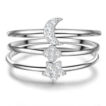 3er Ring Set Zirkonia