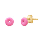 Ohrstecker Donut mit Emaille pink