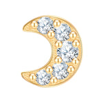 Piercing Mond gold Zirkonia