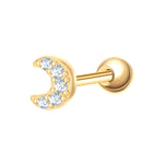 Piercing Mond gold Zirkonia