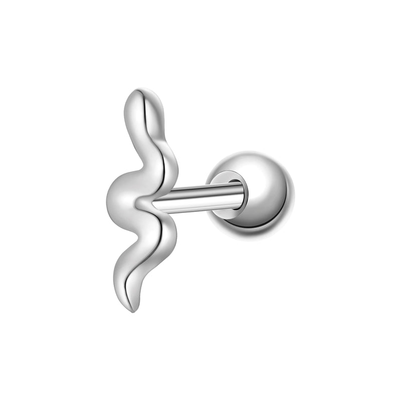 Piercing Schlange silber