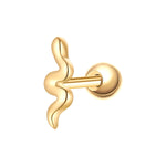 Piercing Schlange gold