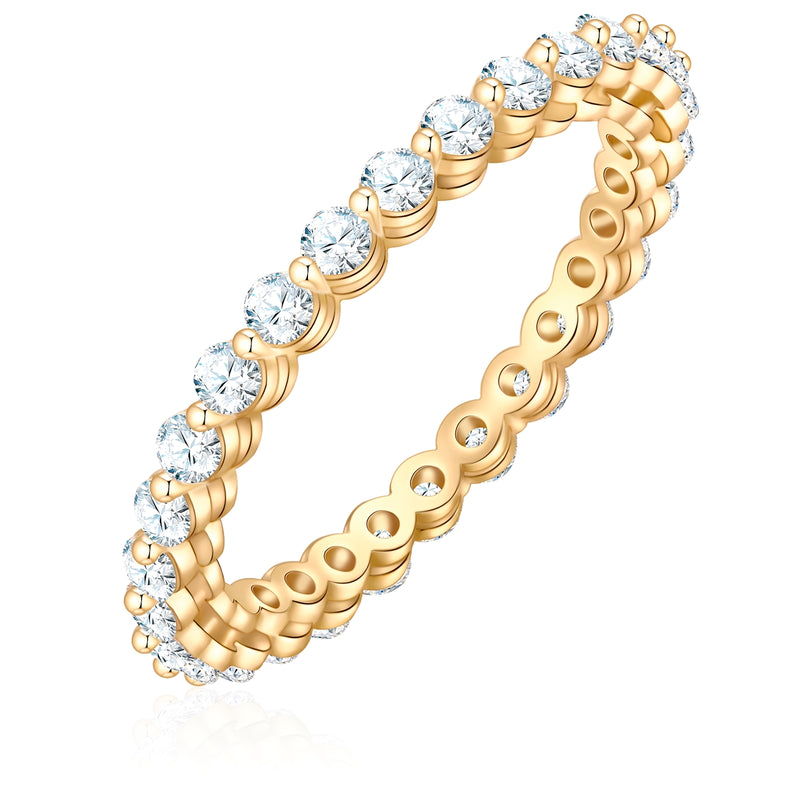 Ring CIRCLE gold mit Zirkonia