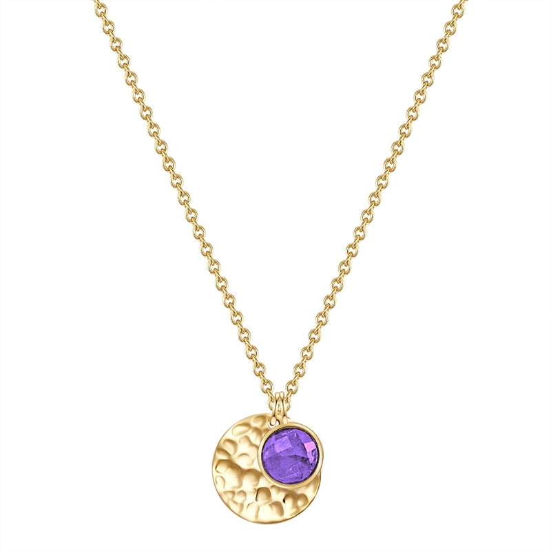 Kette gold mit Amethyst Anhänger